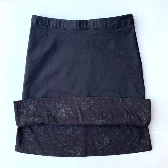 Exotic Women’s Straight Knee Linen Blend Skirt - Picture 7 of 8